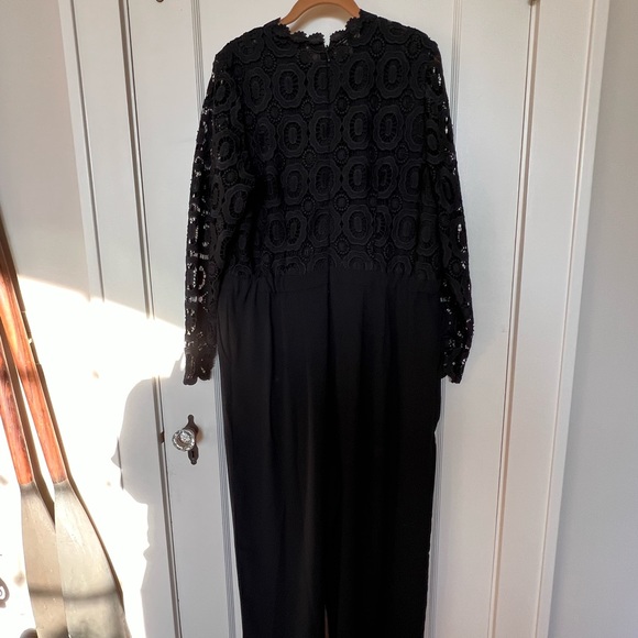 Lace-top wide leg jumpsuit by Eloquii, size 16 - Picture 3 of 7